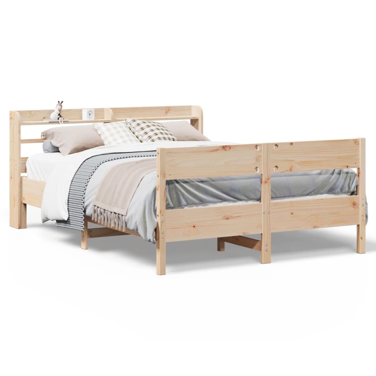 vidaXL Massivholzbett ohne Matratze 160x200 cm Kiefernholz 3306921 günstig online kaufen