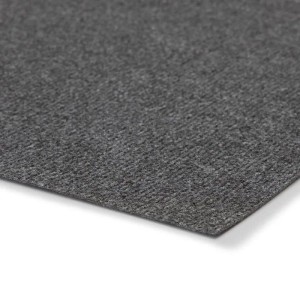 Floordirekt Messeteppich Sintra Pflegeleichter Gangläufer Dunkelgrau 200 x 150 cm