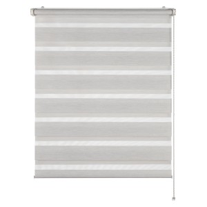 Schöner Wohnen Doppelrollo Tilda, hellbeige, 45x150 cm, Strukturstoff für variable Lichtdosierung.