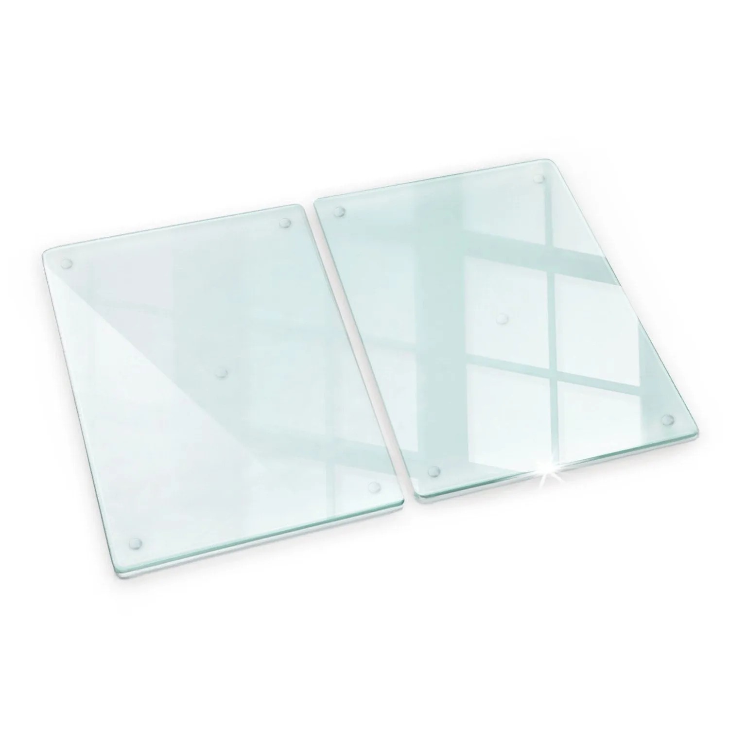 Wallfluent Ceranfeldabdeckung Transparent 40x52 cm Abdeckung Induktionskochfeld Herdabdeckung Induktionsfeld Aus Gehärtetem Glas