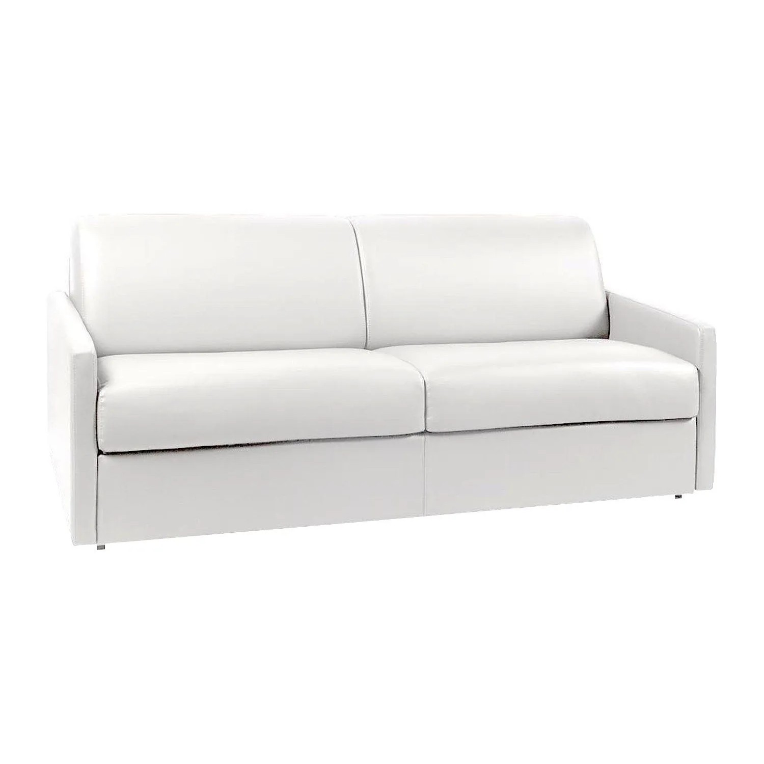 Vente-unique Schlafsofa Calife Weiß 190 cm