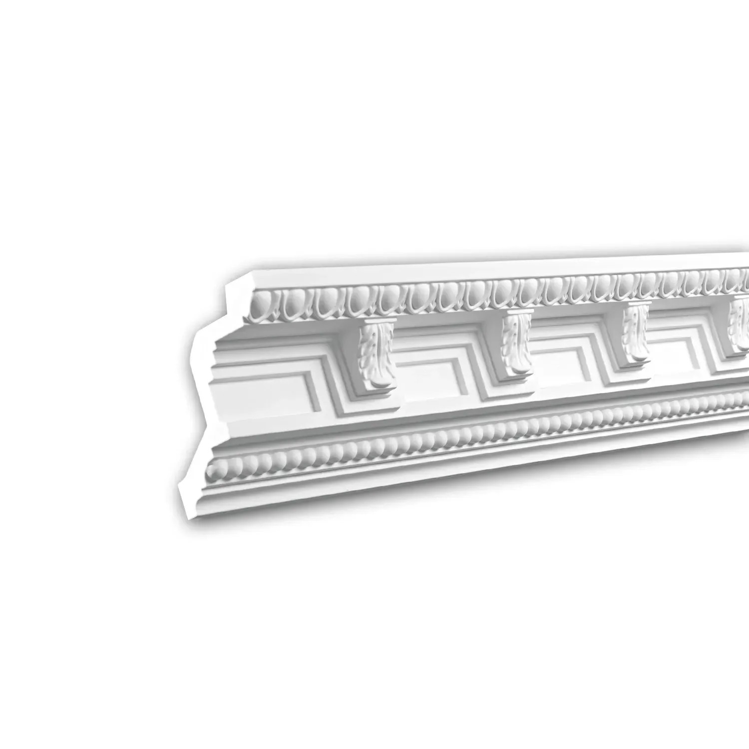 PROFHOME 150169F Flexible Eckleiste Stuckleiste aus Flexiblem Polyurethan 2 m 200 cm x 9,5 cm x 10,2 cm Weiß