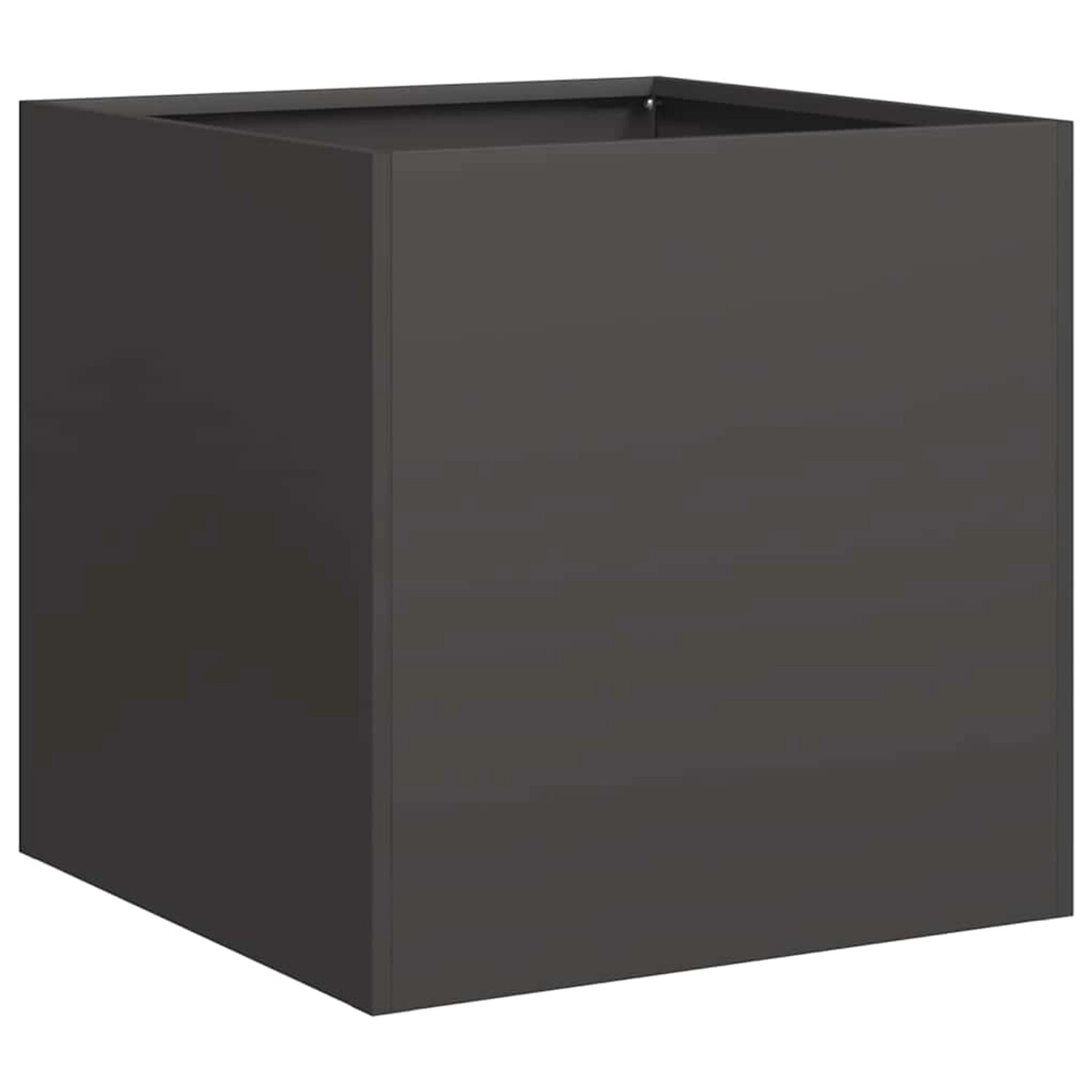 vidaXL Pflanzkübel Schwarz 40x40x40 cm Kaltgewalzter Stahl 860661 günstig online kaufen
