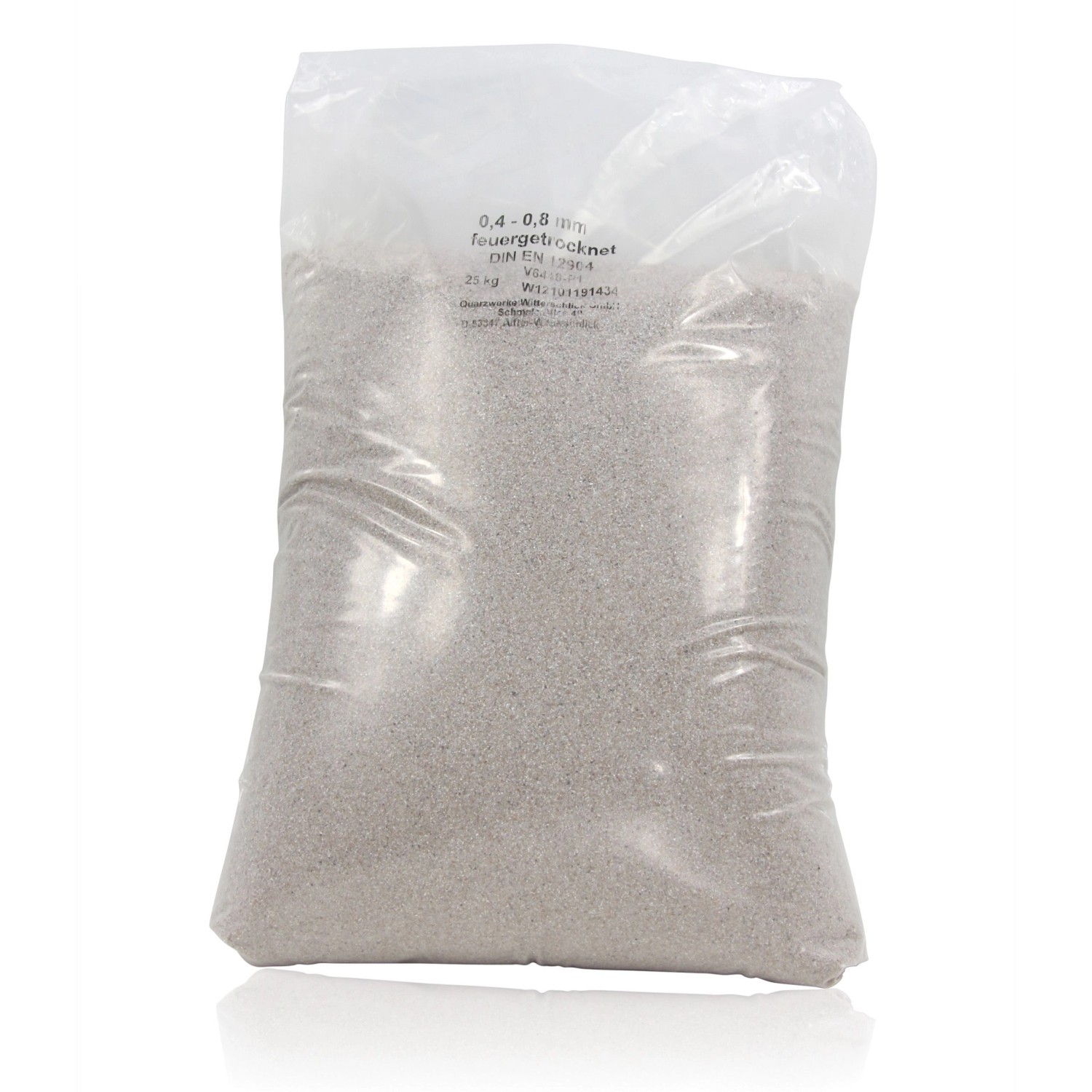 Quarzwerke GmbH Premium Quarzsand Filtersand 0,4-0,8mm 20 x 25kg günstig online kaufen