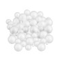 Relaxdays Styroporkugeln Styropor Weiß 72er Set 90 g