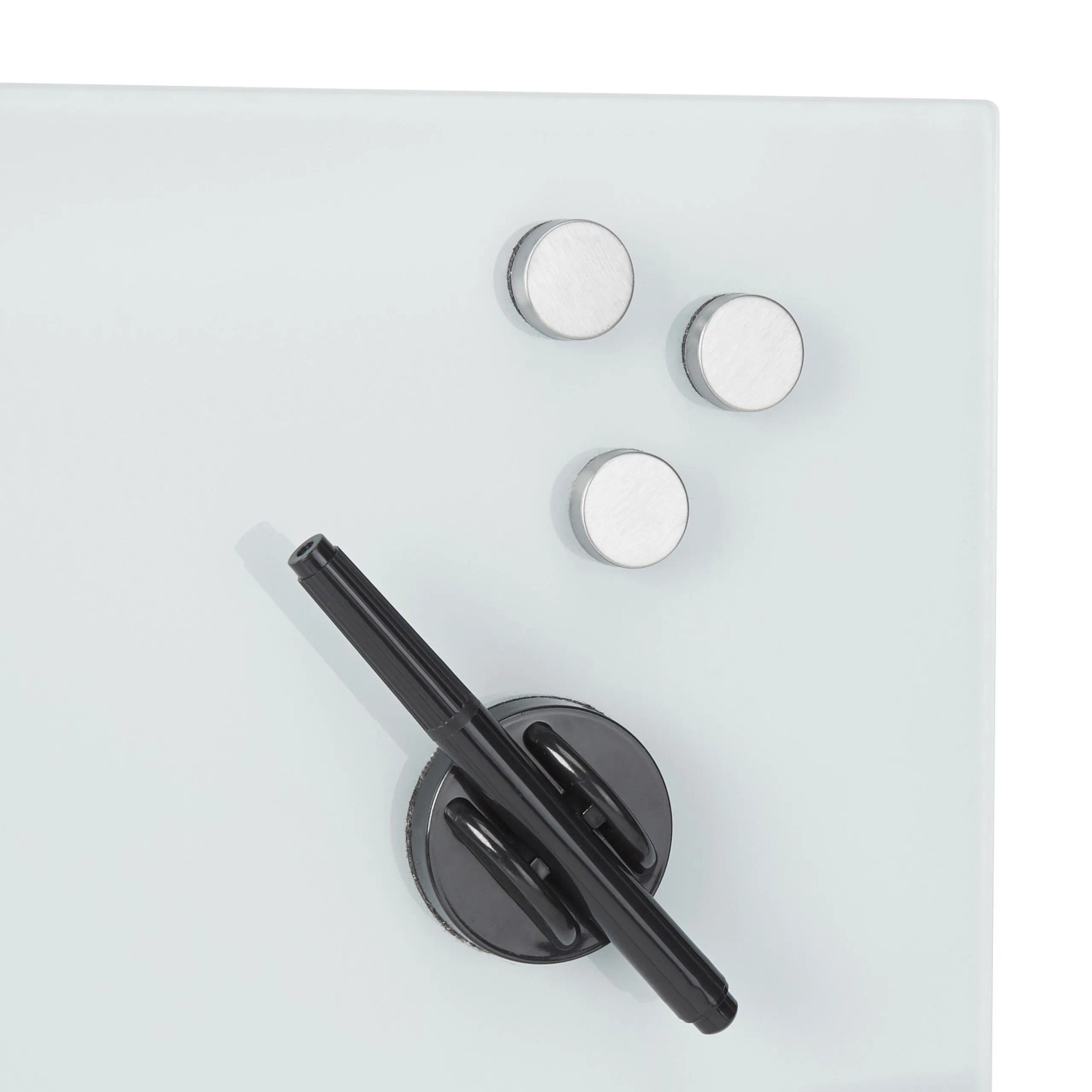 Relaxdays Glas Magnetboard Sicherheitsglas Weiß Magnetisch 80 cm x 50 cm 4,5 kg_5