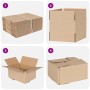 vidaXL Faltbox mit Speicher 50 Stk Natur 20 x 15 x 10 cm Karton 4106563_6