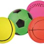 Jollypaw Neonbälle aus Moosgummi, verschiedene Designs (Tennis, Fußball, Basketball, Baseball)