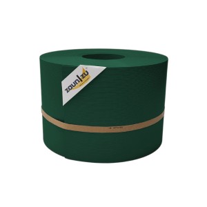 zaunzu Sichtschutz Rille, Grün, 50m Rolle für Doppelstabmattenzaun.