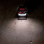 Metabo Akku-Baustrahler BSA 18 LED 4000 Solo leuchtet auf Betonboden.