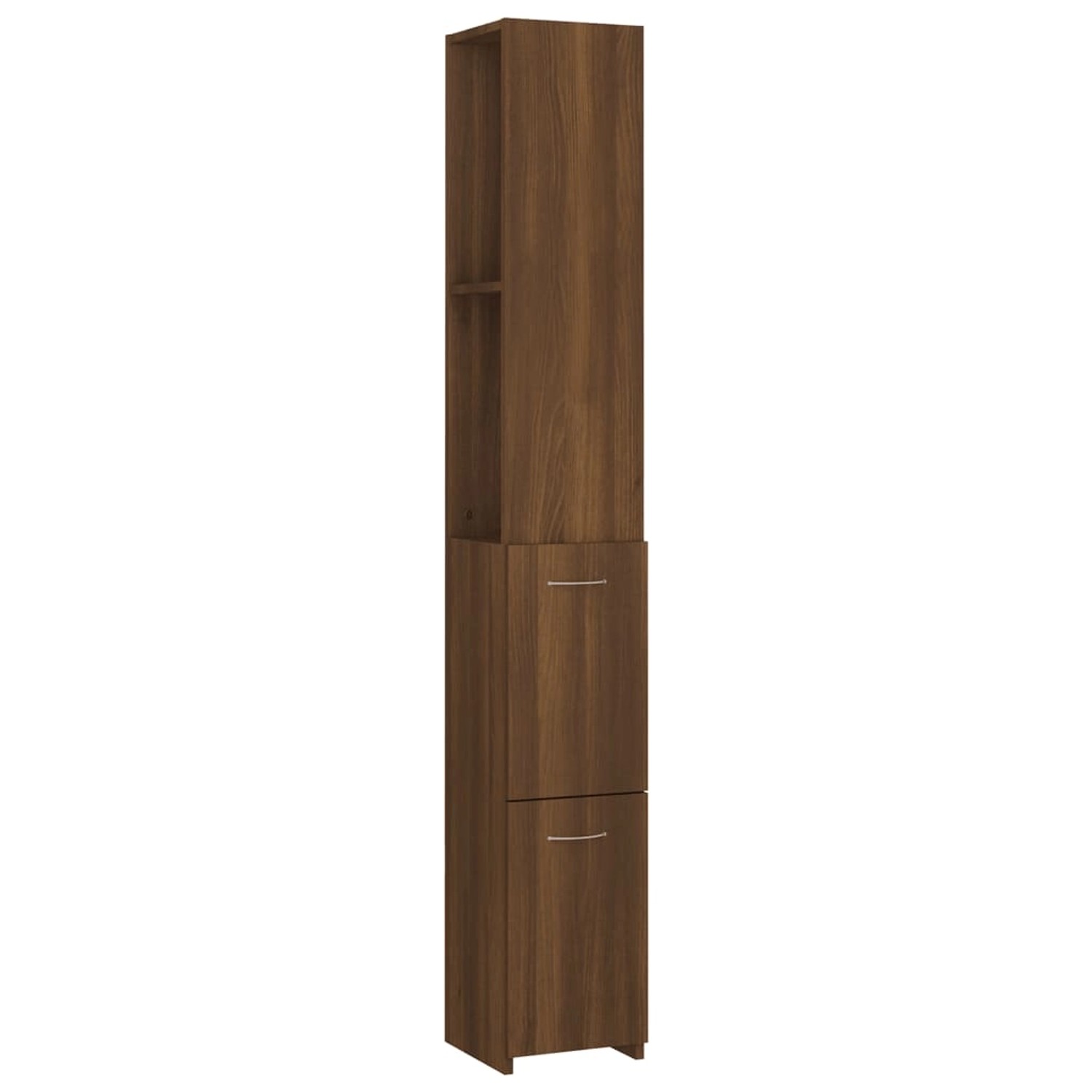 vidaXL Badezimmerschrank Braun Eichen-Optik 25x25x170 cm Holzwerkstoff günstig online kaufen