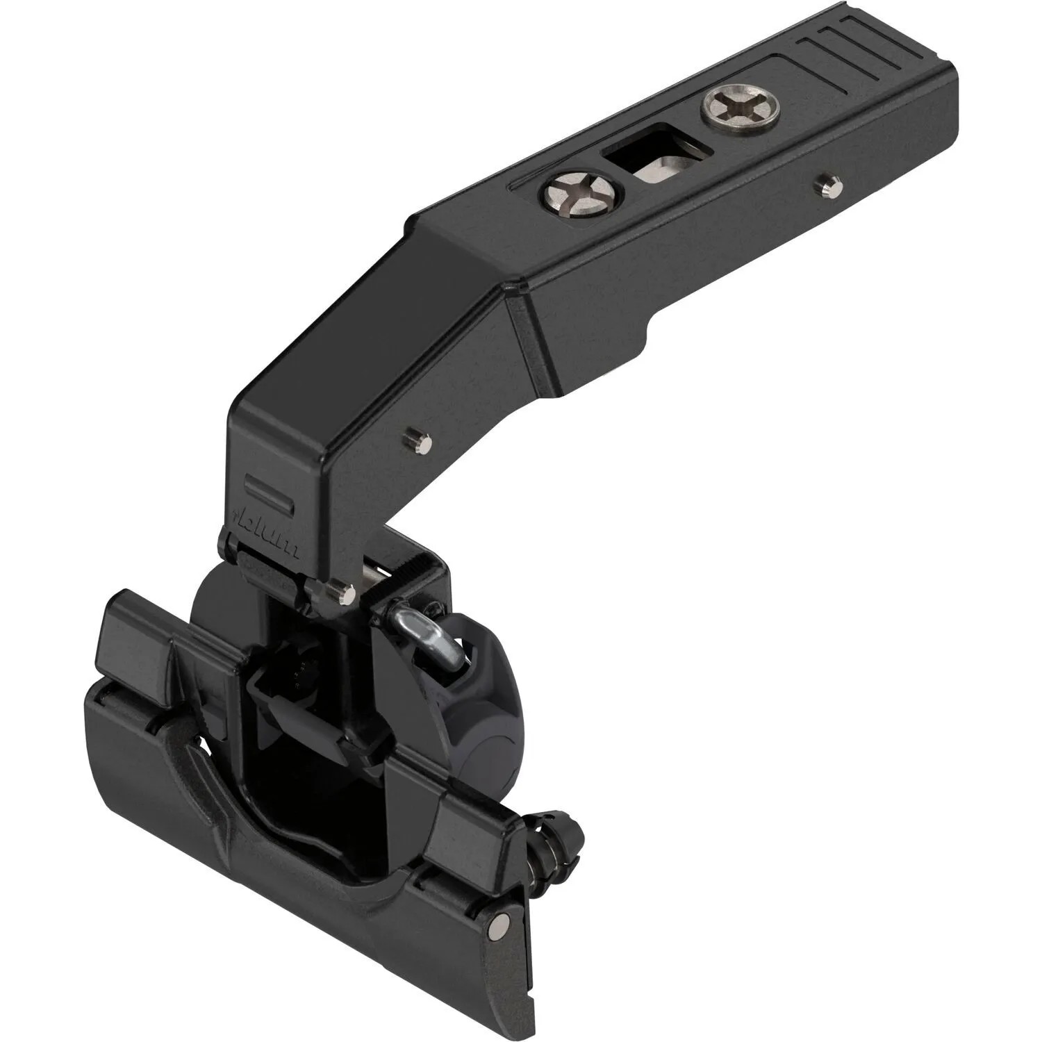 Blum Stollenscharnier Clip Top Blumotion 95 Grad mit Feder Onyx Schwarz Inserta