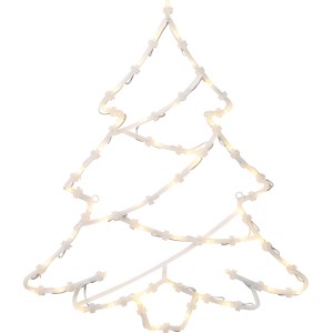 LED-Fensterbild Tannenbaum, warmweiß, 50 LEDs, Weihnachtsdeko für Innen.