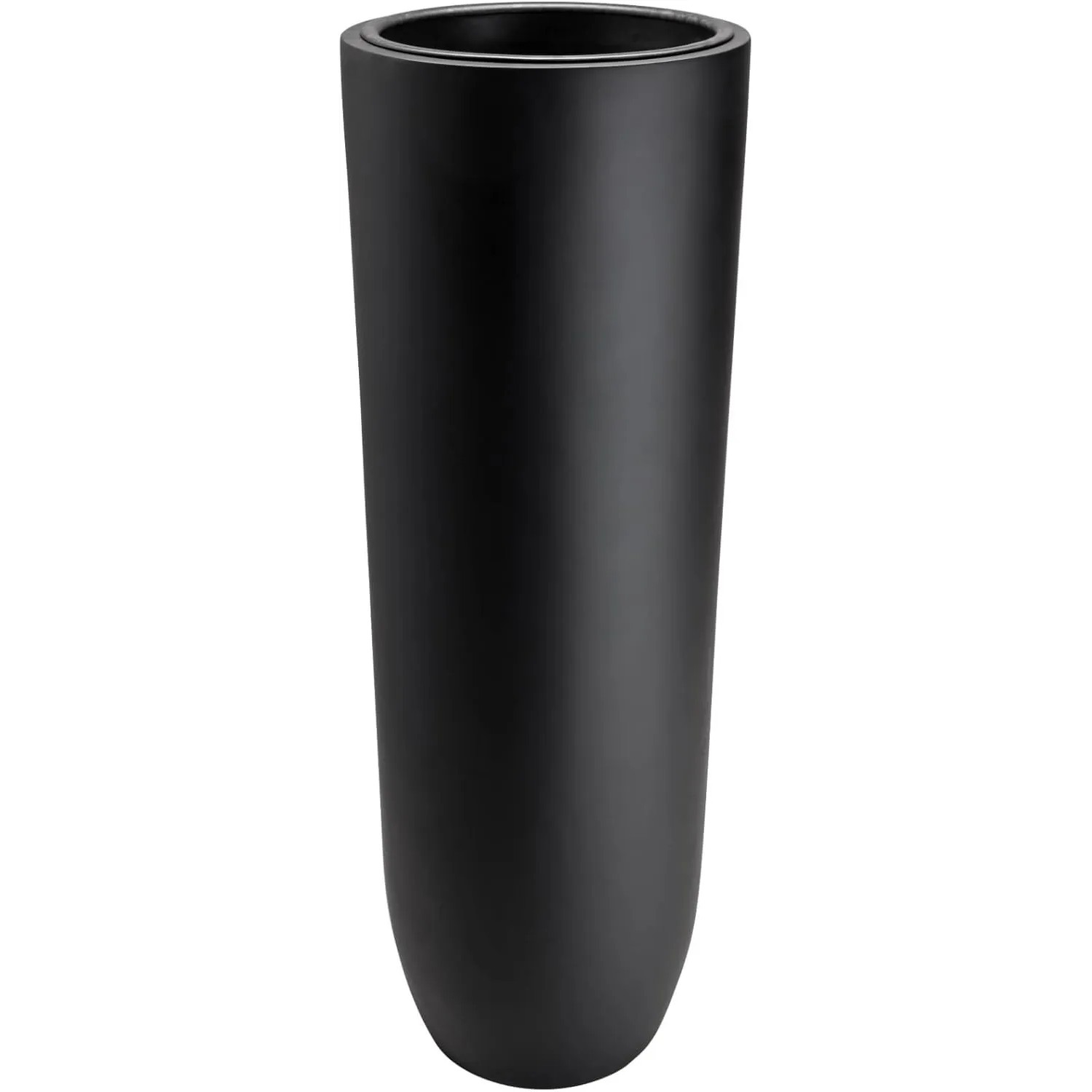 Vivanno Bodenvase Solerio 33 cm x 33 cm x 80 cm Schwarz