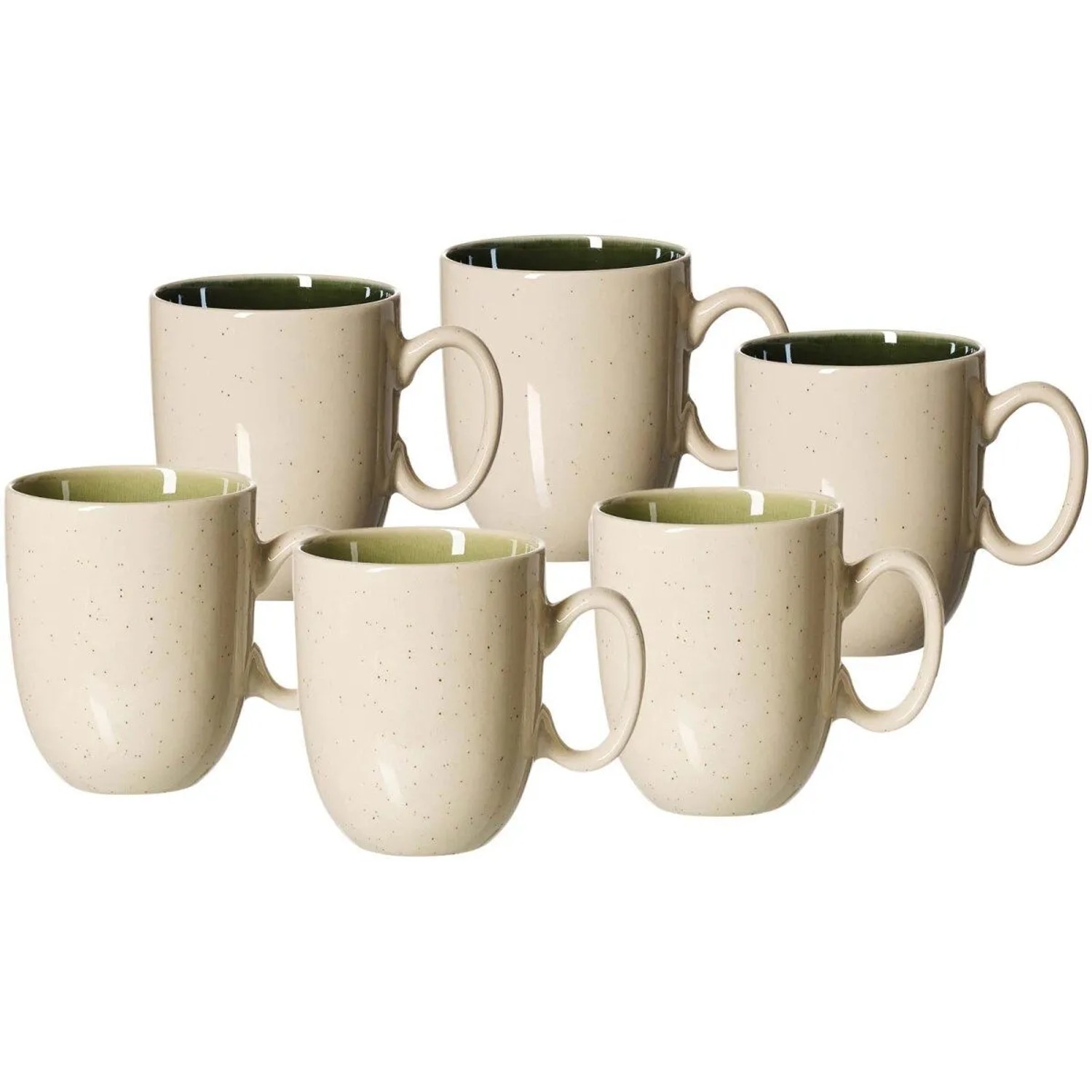 Ritzenhoff & Breker Skog Kaffeebecher-Set 400 ml 6-teilig Grün-Mix
