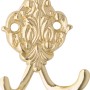 Glänzender Messing Wandhaken 507 mit dekorativem Design.