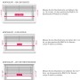 Anleitung zum Messen einer silbernen Gardinia Aluminium Jalousie für verschiedene Montagearten.