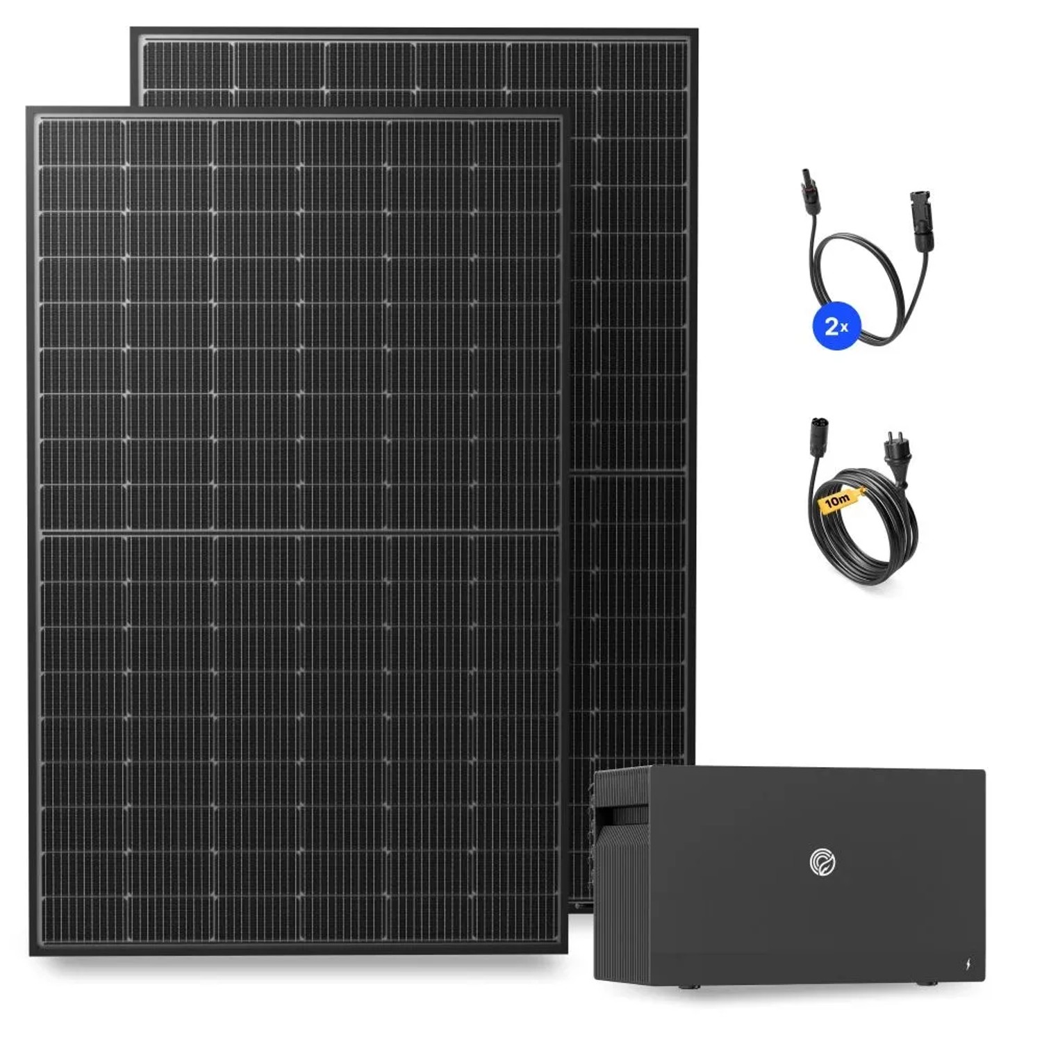 Solakon Balkonkraftwerk 900W Solaranlage mit Speicher 2,11 kWh Steckerferti günstig online kaufen
