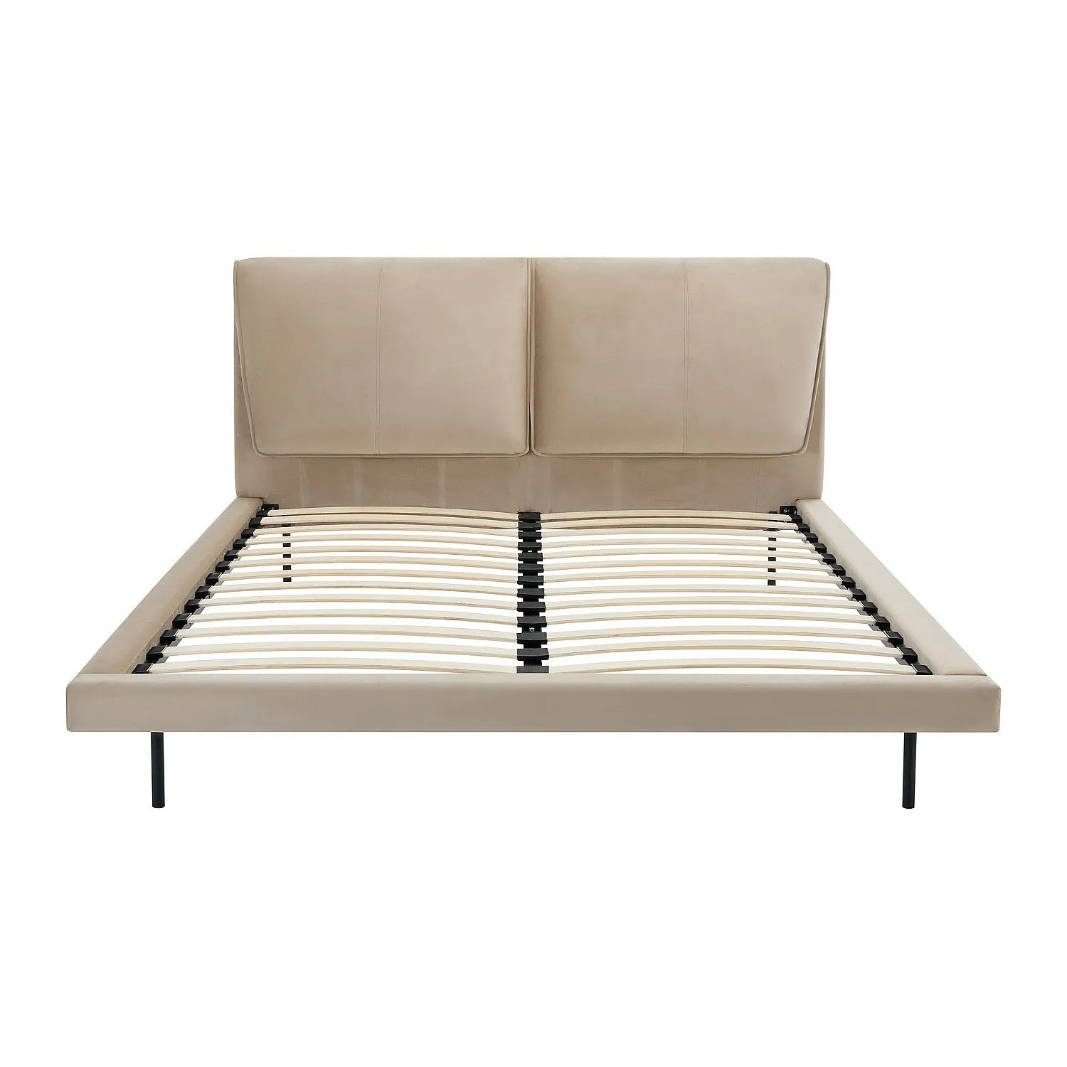 Vente-unique Bettrahmen Ibedia Taupe 161 cm