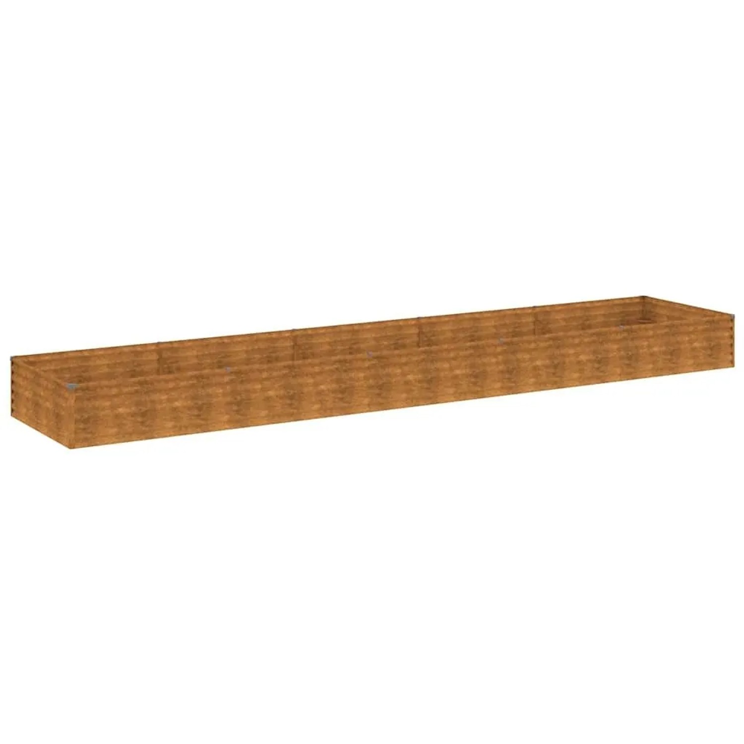DELUKE Hochbeet Aus Cortenstahl AKSEL Unten Offen Hochbeet Metall Pflanzenbeet Metall Metall Blumenbeet Gemüsebeet 482x100x36cm