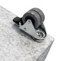 Detailaufnahme: Rolle der rollbaren Doppler Granitplatte für Pendelschirme.