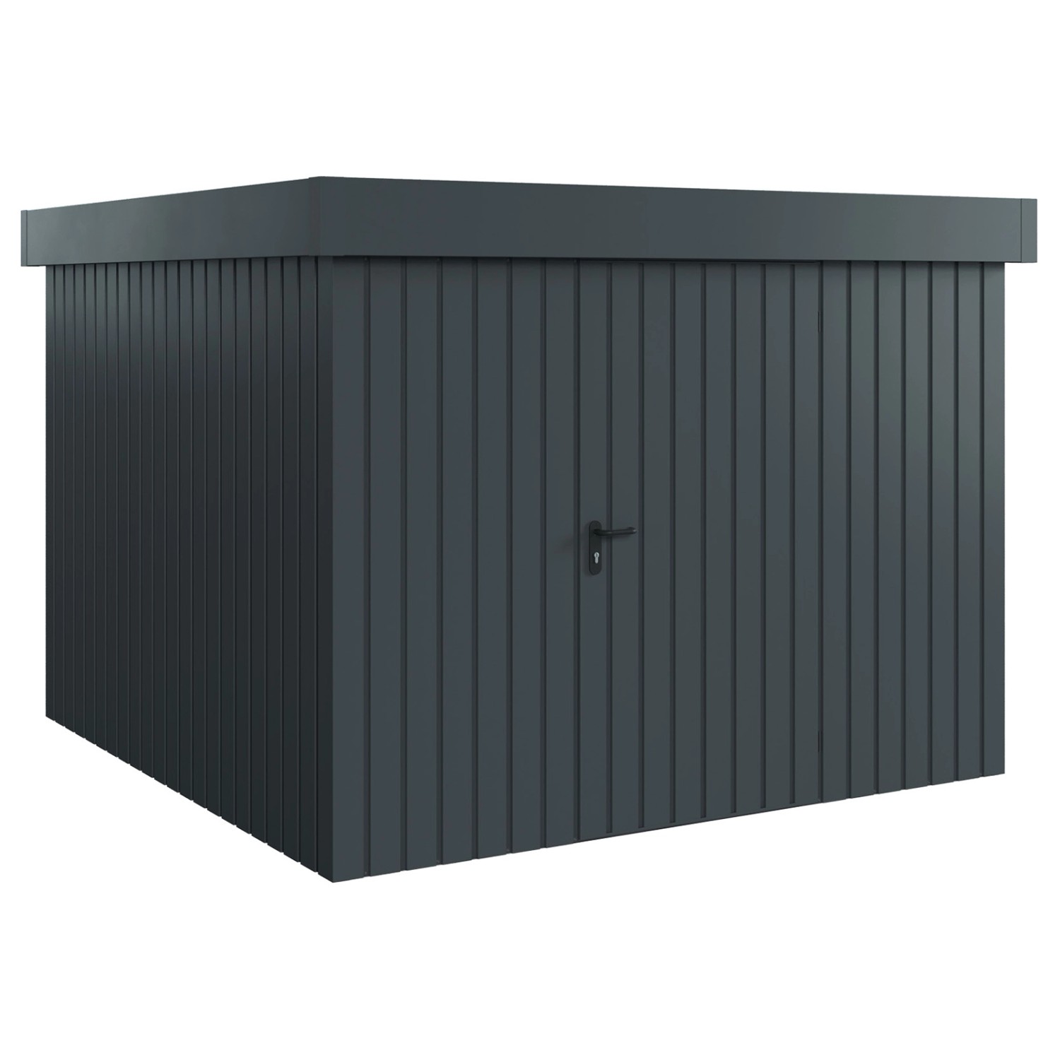 Hörmann EcoStar Gerätehaus Euroline Flachdach 1-flg 285 x 278 cm Anthrazitg günstig online kaufen