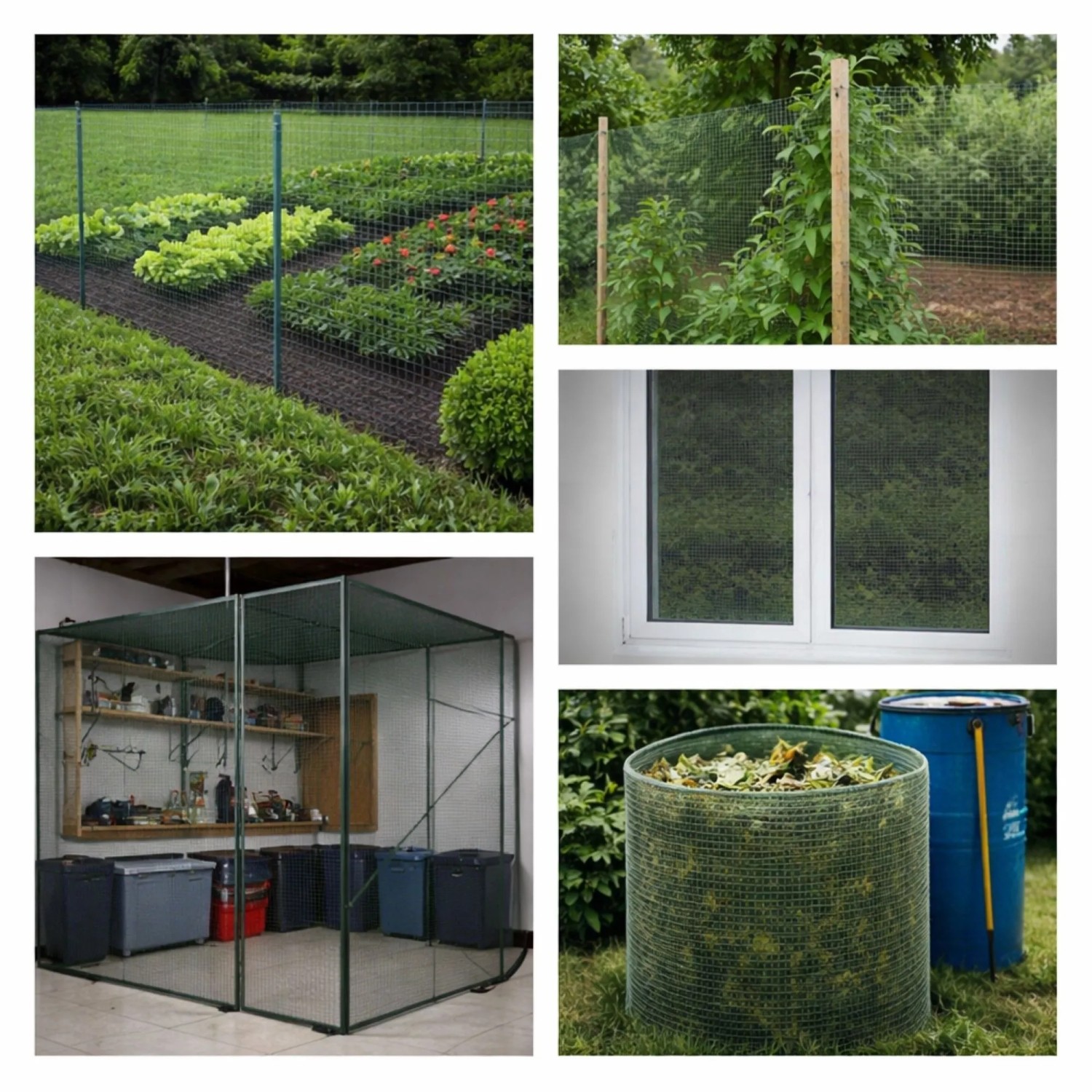 PROREGAL Maschendrahtzaun, grünes Vierkantgeflecht für Garten, Gehege und mehr.