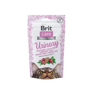 Brit Care Urinary Katzenleckerli, 50g Packung. Snack zur Unterstützung der Harnwegsgesundheit mit Preiselbeeren.