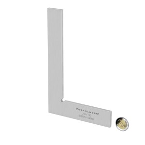 STAHLWERK Flachwinkel 200x130mm, 90° Winkel aus Edelstahl nach DIN 875/1 für Werkzeug-Sets.