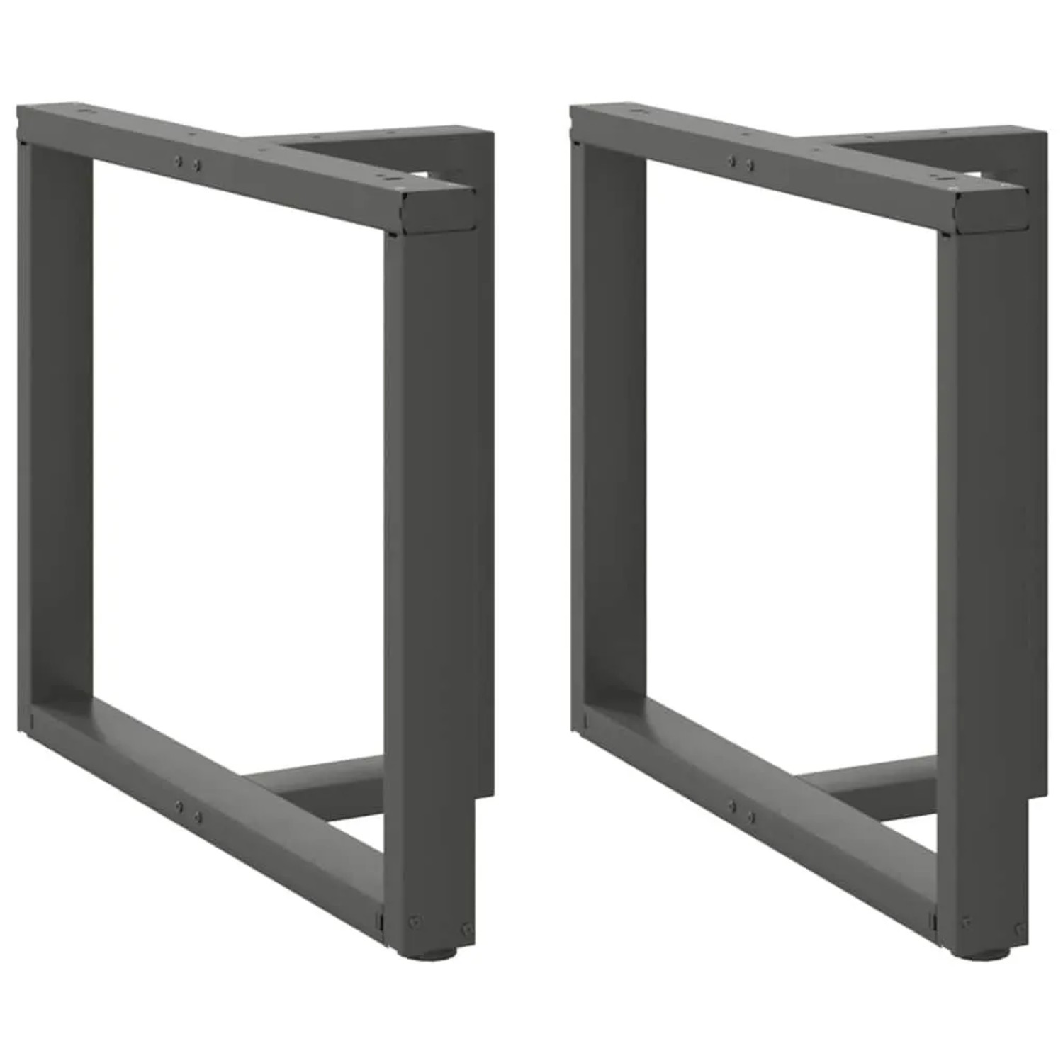vidaXL Esstischbeine T-Form 2 Stk Anthrazit 100x35x72-73 cm Stahl 4013070