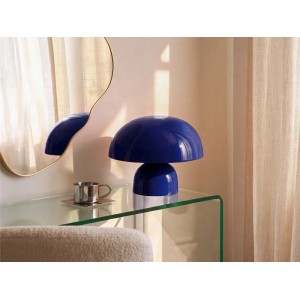 Vente-unique Tischlampe Sidney Blau 31 cm