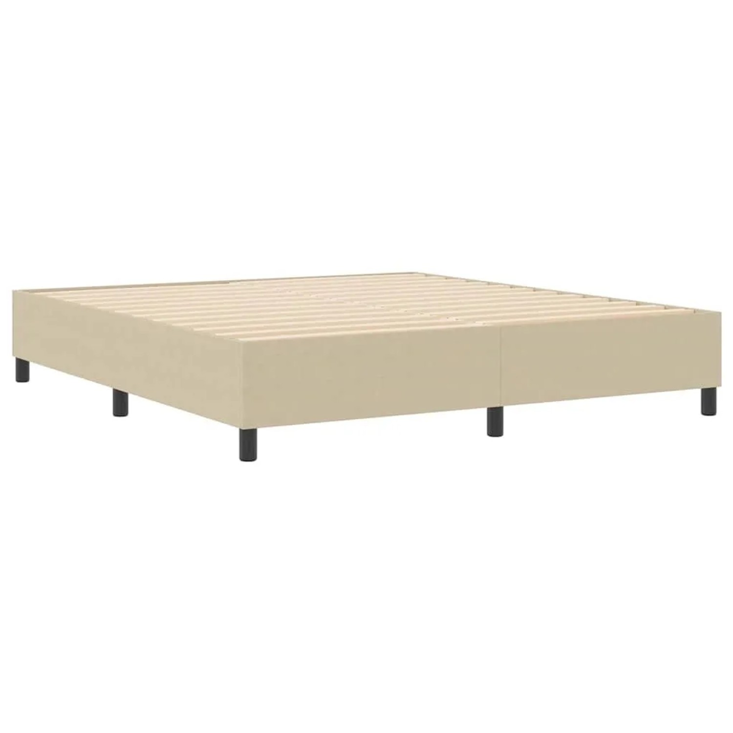 vidaXL Boxspringbett Grau-Grün 180 x 200 cm Cordstoff 3337426 günstig online kaufen