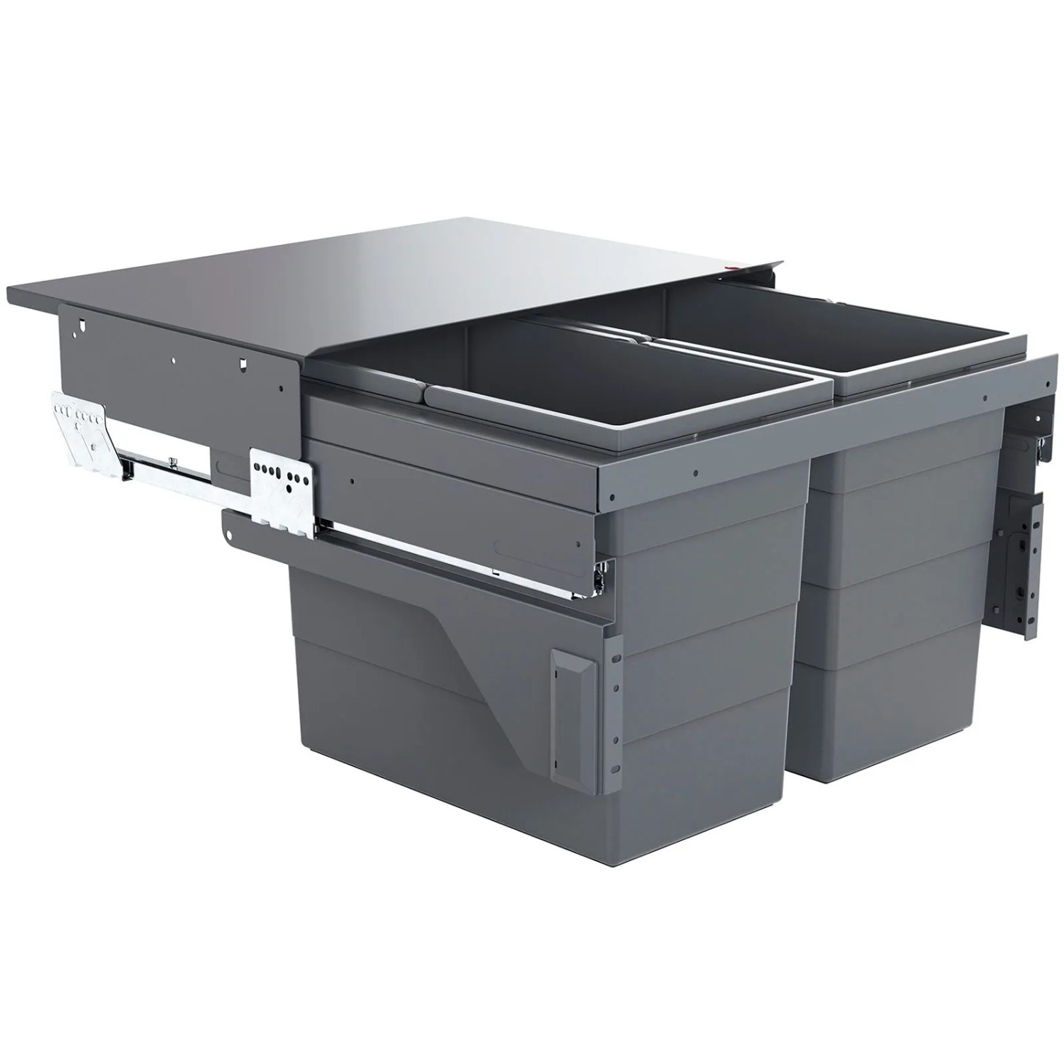 HAILO Abfallsammler Mülleimer Cargo 600 mm 2x 28L Hailo 3610841