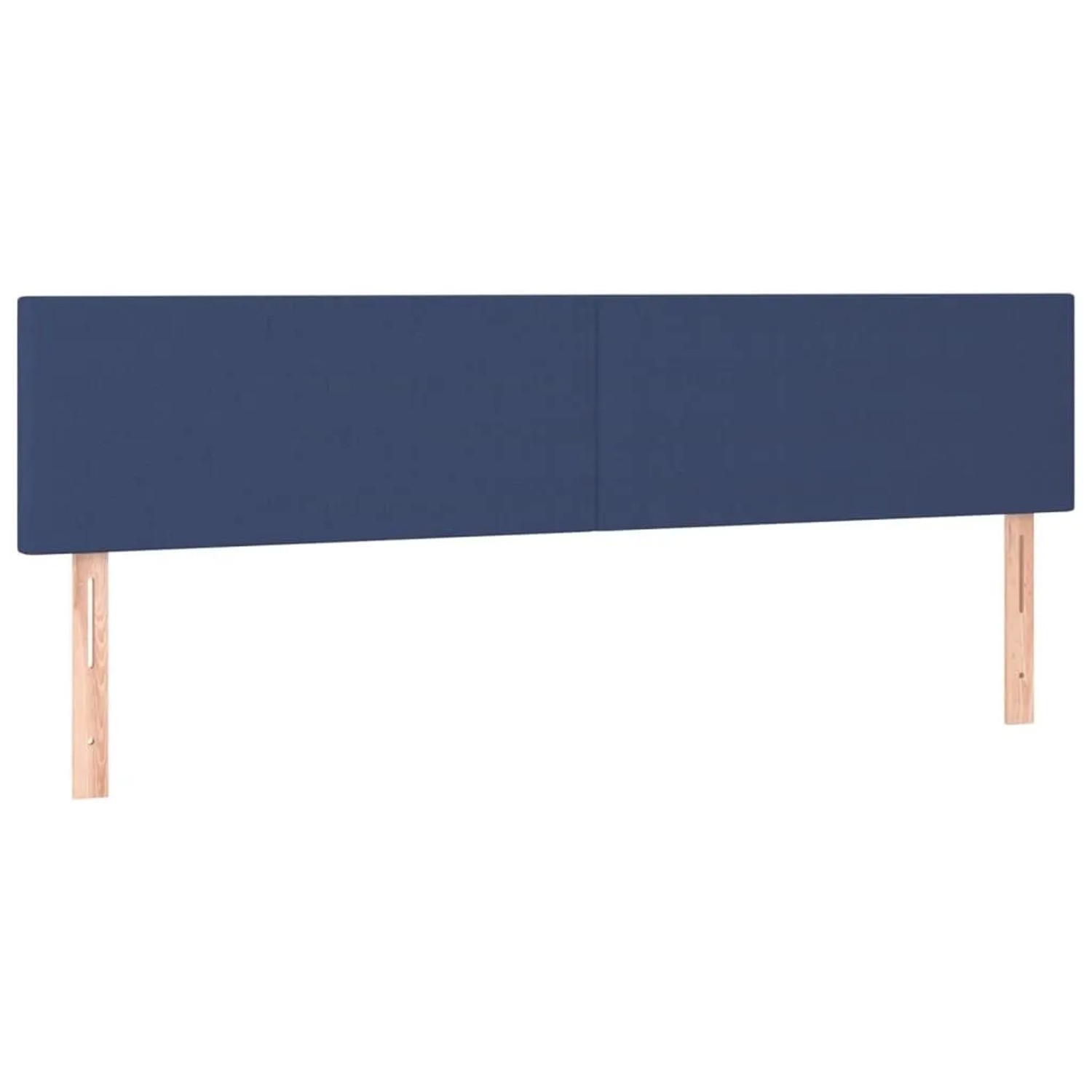 vidaXL Kopfteile 2 Stk Blau 90x5x78/88 cm Stoff 345830