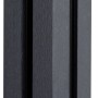 GroJa Solid Steckzaunpfosten, anthrazitgrau, 10x10x190 cm, mit Kappe. Zubehör für Zaunbau & Sichtschutz.
