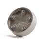 Ecopots Untersetzer Amsterdam Rollen, taupe, 28,7 cm. Unterseite mit Rollen für Blumentöpfe.
