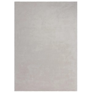 Lalee Teppich Velluto 400 Ivory, 80x150 cm, Kurzflorteppich in schlichtem Design.