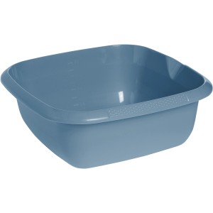 Keeeper Universal Schüssel Björk, eckig, 8 l, 34x34 cm, Nordic Blue, mit Ausguss und Mess-Skala.