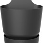 Schwarzer Elho Easy Hänger Greenville, Hängetopf Ø 19 cm für Balkon und Garten.