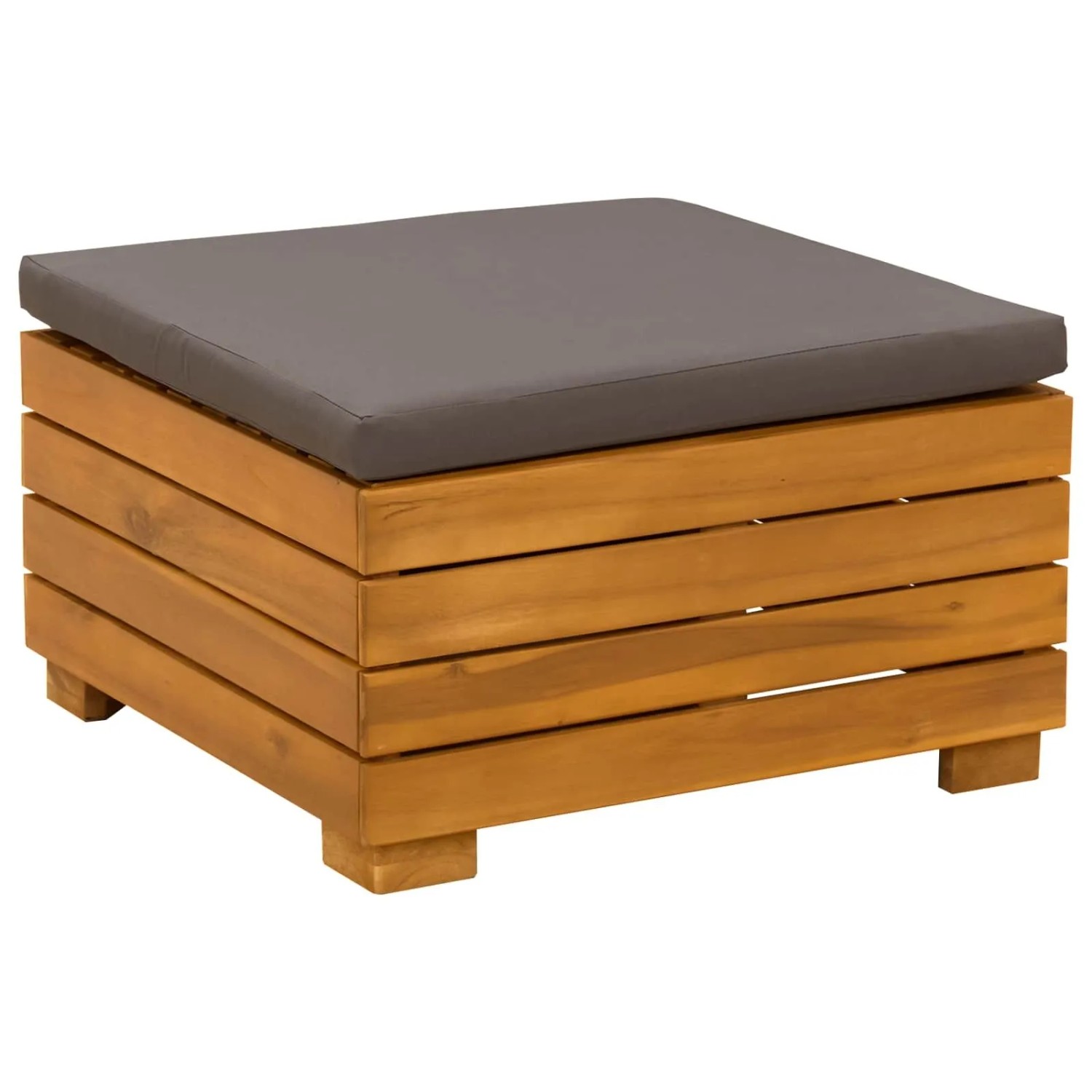vidaXL Garten-Fußhocker Massivholz Akazie Braun 42022437