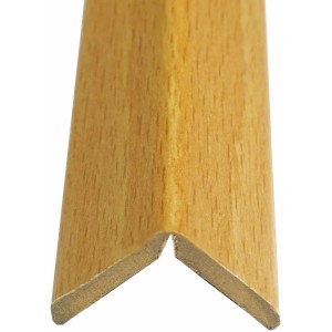 Praktikus Knickwinkel Buche Hell, folierte Sockelleiste für Außenecken, 240cm.