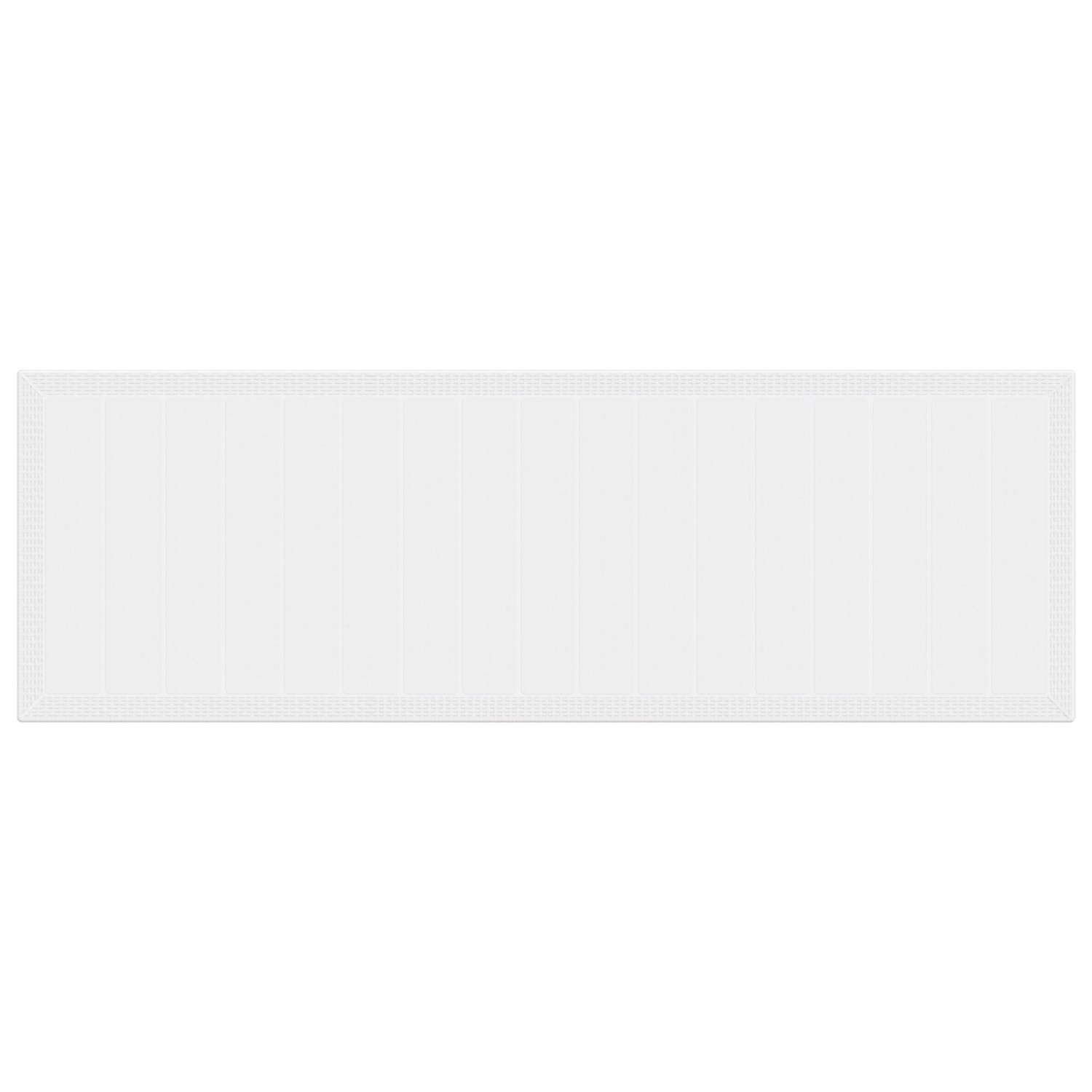 vidaXL Garten Essgruppe, 13-tlg., weißes Poly Rattan, Tischplatte