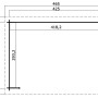 Grundriss Lasita Gartenhaus Columbus, 425x300 cm, unbehandelt. Abmessungen und Details.