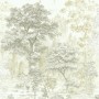 Komar Fototapete Bäume Beige, Waldlandschaft mit Bäumen in verschiedenen Größen.