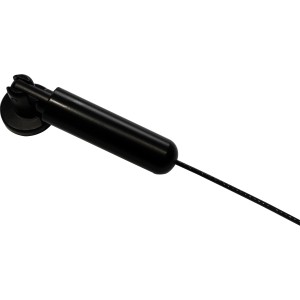 Gardinia Seilspanngarnitur Race, 5 m, schwarz-matt, Detailansicht.