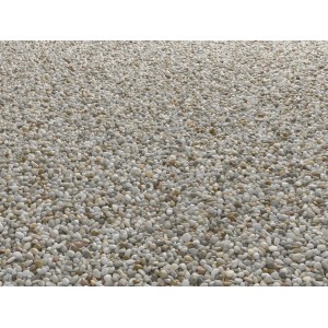 Bunter Quarzkies 6-8 mm als Zierkies, ideal für Gartenwege und Dekoration.