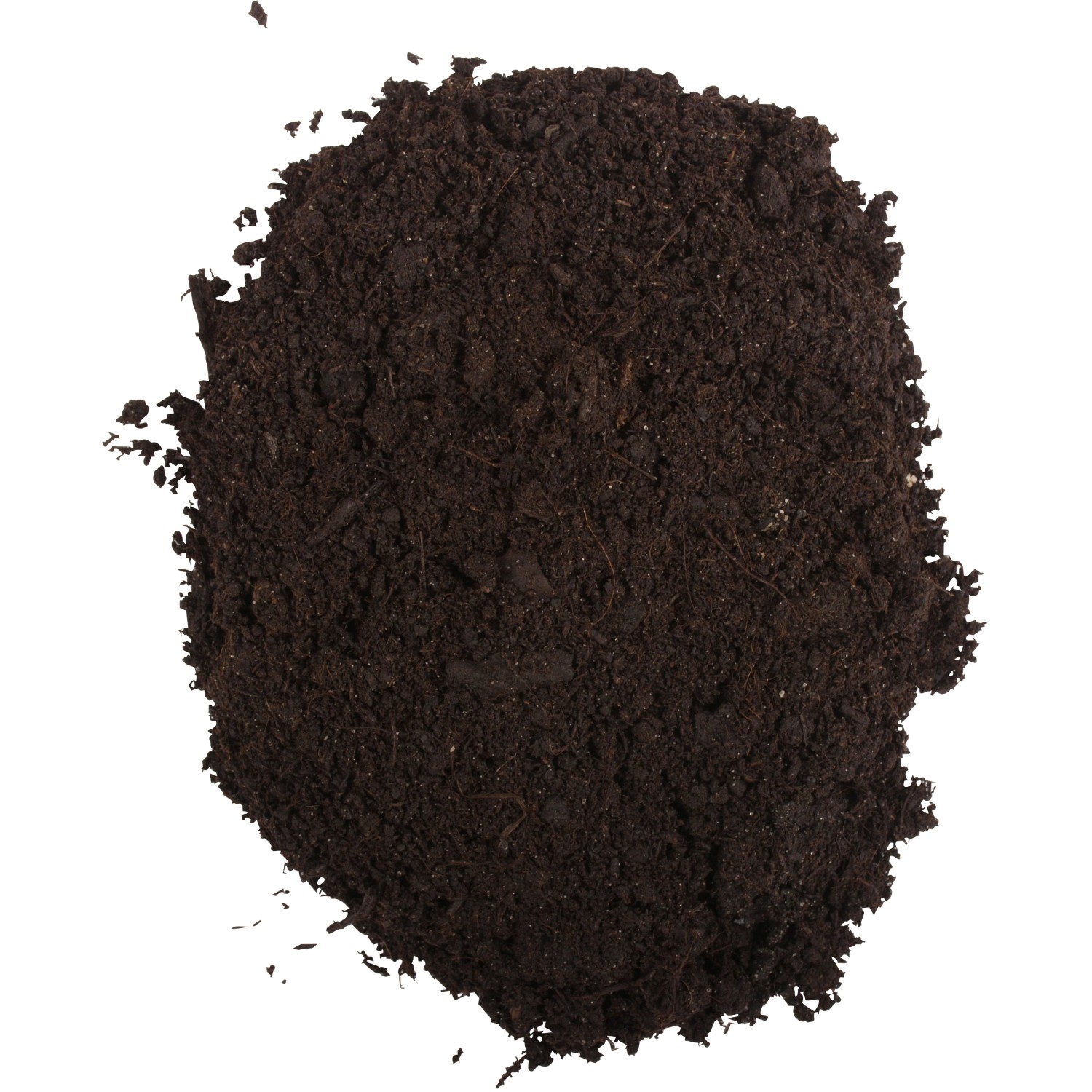 Nahaufnahme: Compo Sana Rhododendronerde, dunkle, feuchte Erde für saure Böden.