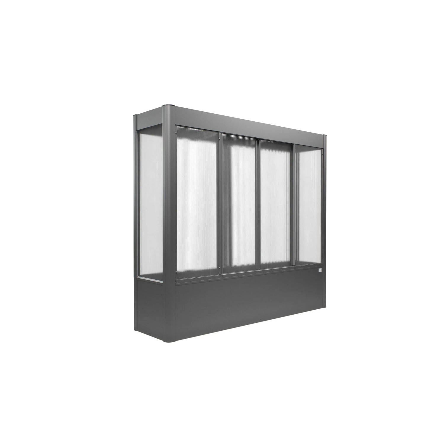 Biohort Gewächshaus Florentina Quarzgrau-Metallic 2 m²