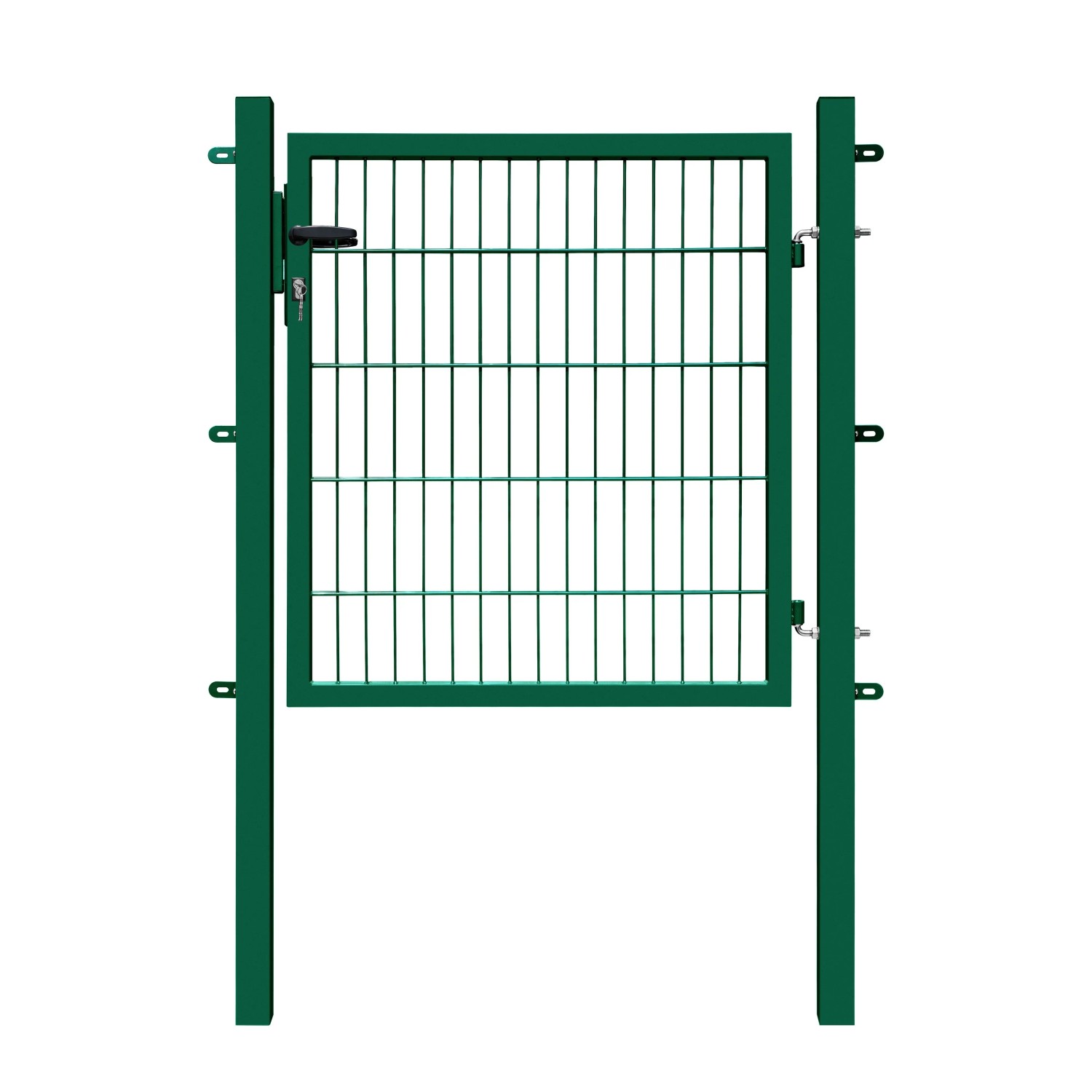 Gartentor Basic für Doppelstabmattenzaun Moosgrün 100 cm x 100 cm