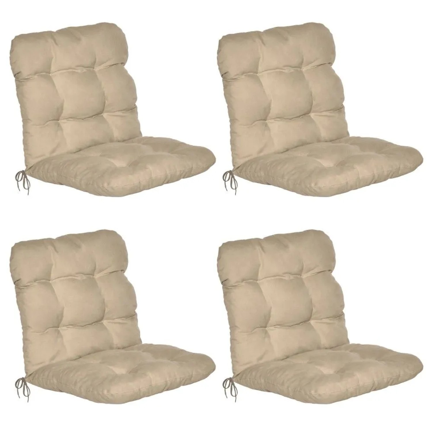 Beautissu Flair HL Hochlehner 120x50x8cm Natur 8tlg